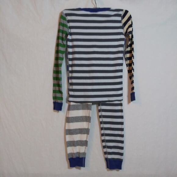 Hanna Andersson Multi-striped Organic Pajama Set Size 8 - Picture 5 of 9
